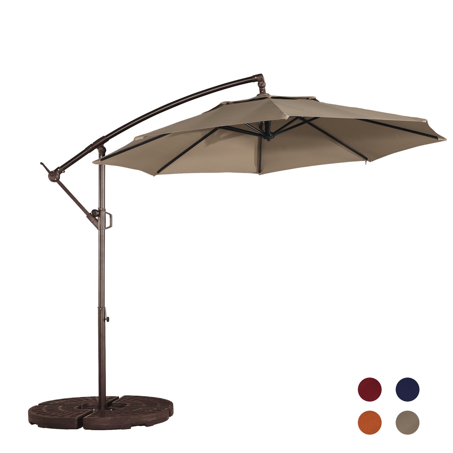 MONDAWE 10 Ft Cantilever Patio Offset Umbrella