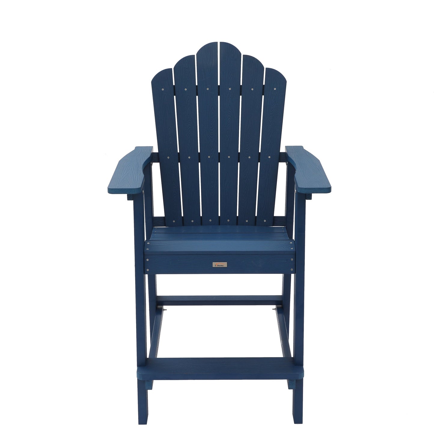 MONDAWE Outdoor Patio Bar Stool, Tall Adirondack Chair with Armrests and Footrest