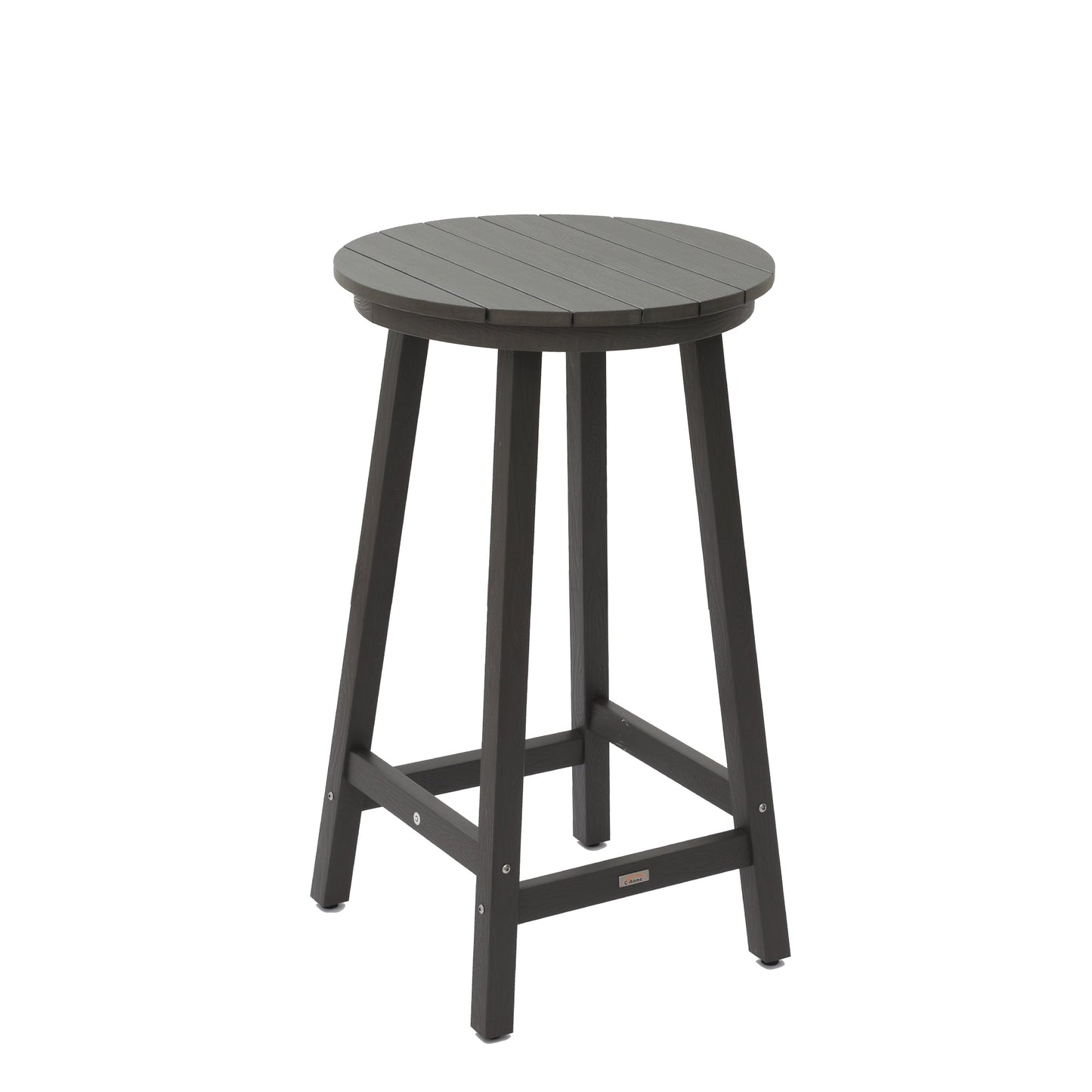 MONDAWE Outdoor Bar Height Bistro Table HIPS Round Patio Bar Table Tall Dining Table for Garden Barstools Balcony