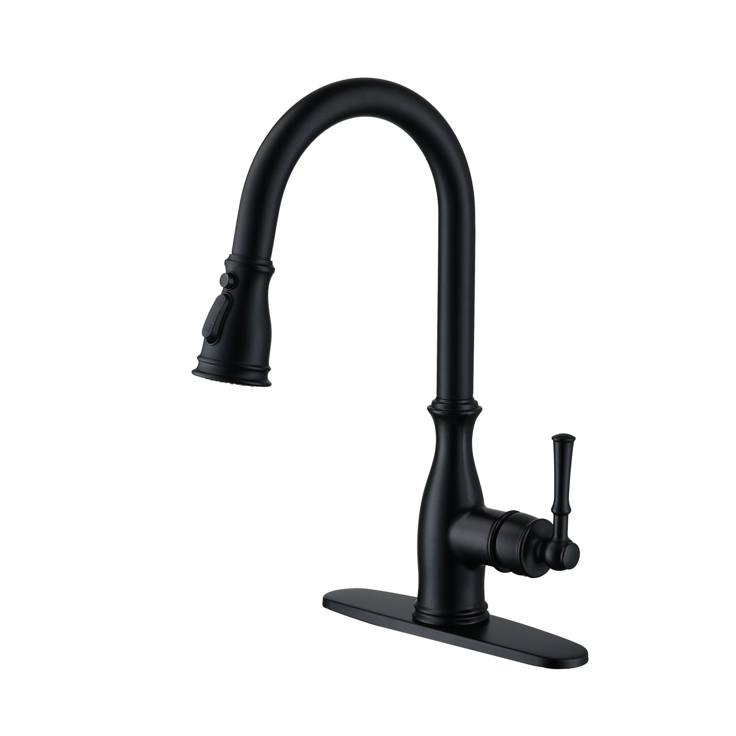 MONDAWE 3-Spray Patterns 1.8 GPM Single Handle Touchless Pull-out Kitchen Faucet Wtih Soap dispenser