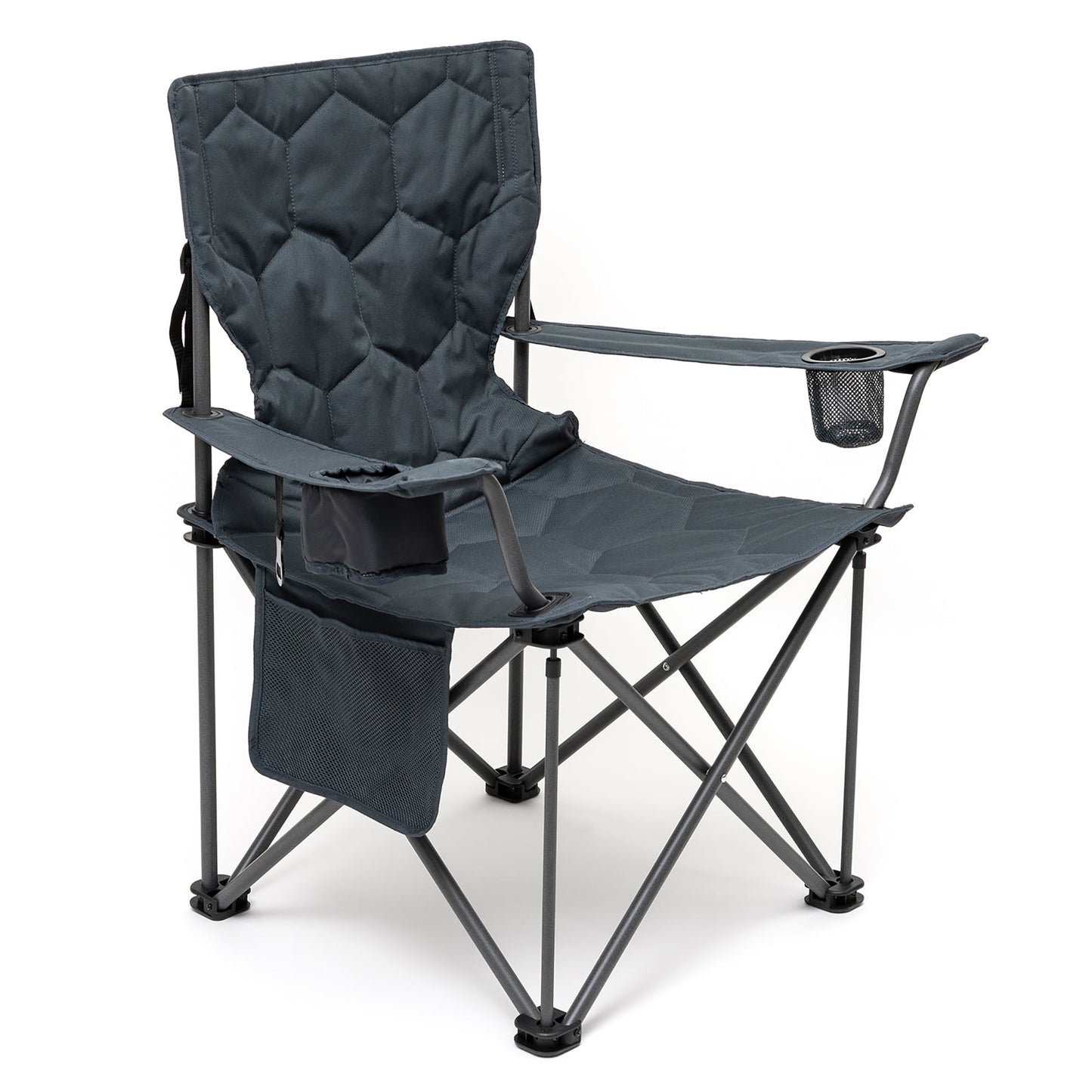 MONDAWE Outdoor Chair Oversized Folding Camping Chair with Cup Holder and Storage