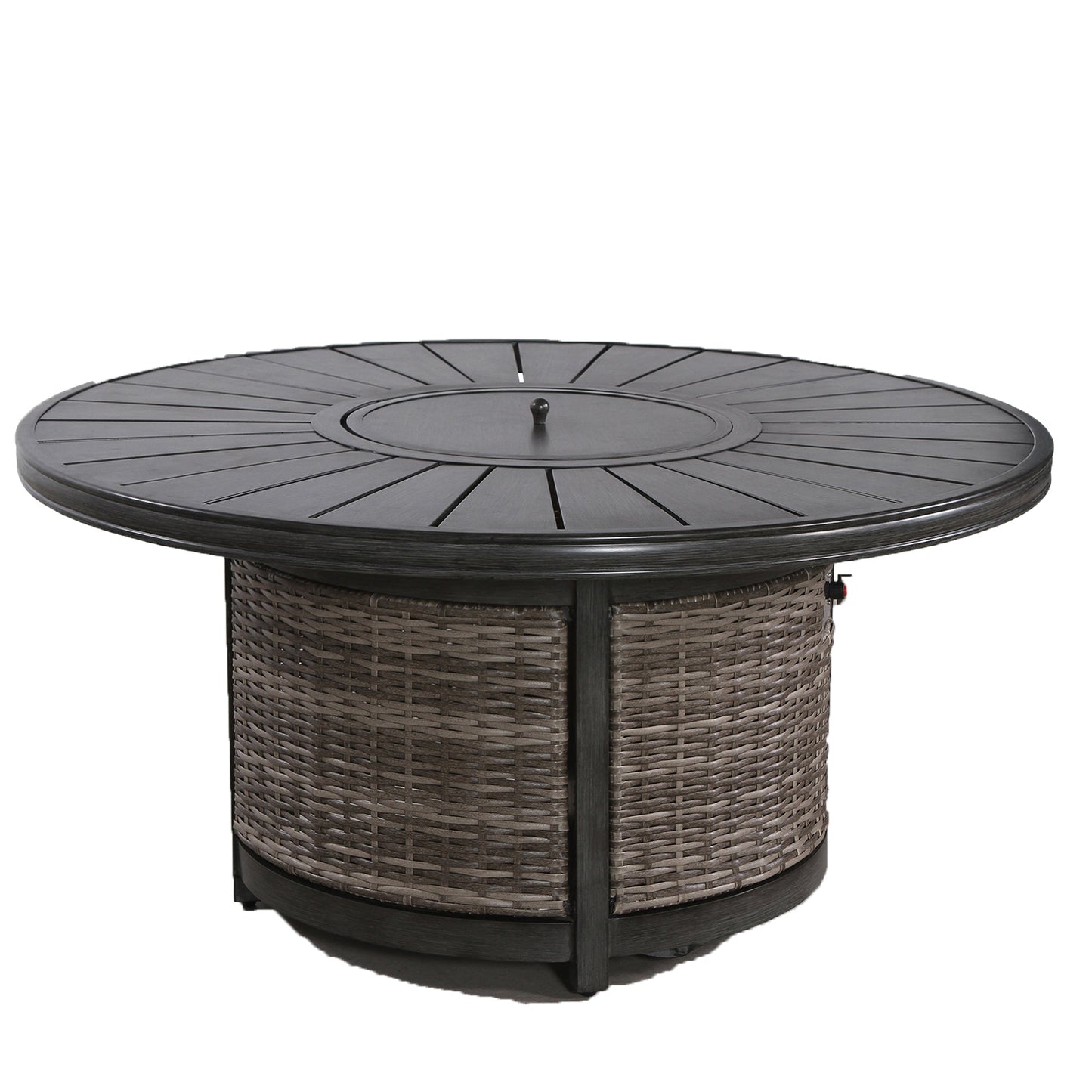 Mondawe Grey 25 H x 52 W Propane Outdoor Fire Pit Table