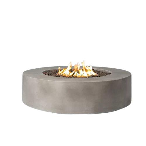 Mondawe 12Inch H Fiber Reinforced Concrete Outdoor Fire Pit Table