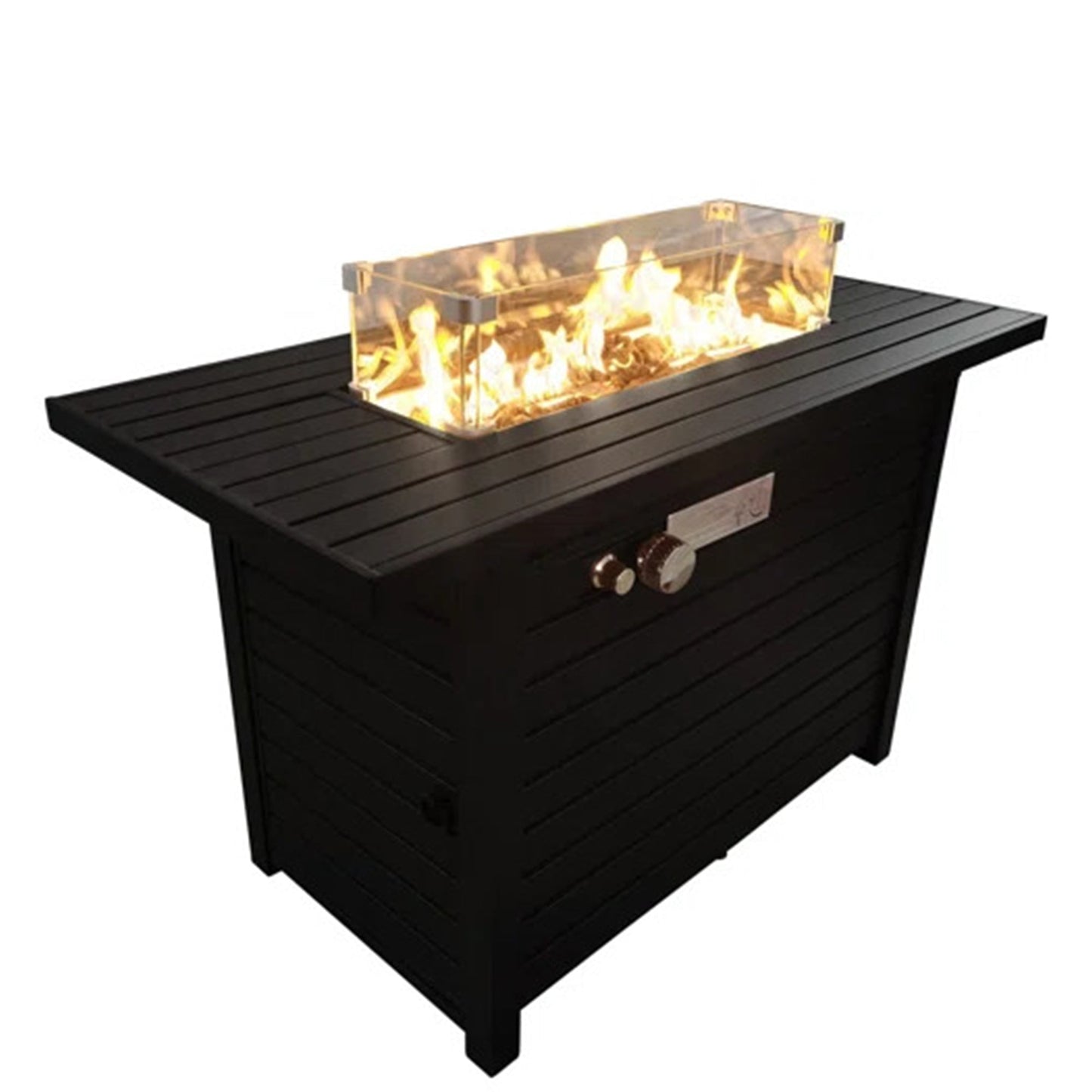 Mondawe 24Inch H Steel Propane Outdoor Fire Pit Table With Lid