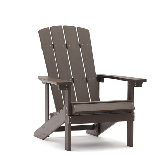 MONDAWE Outdoor Patio Slat Polyethylene HIPS Adirondack Chair for Patio Balcony