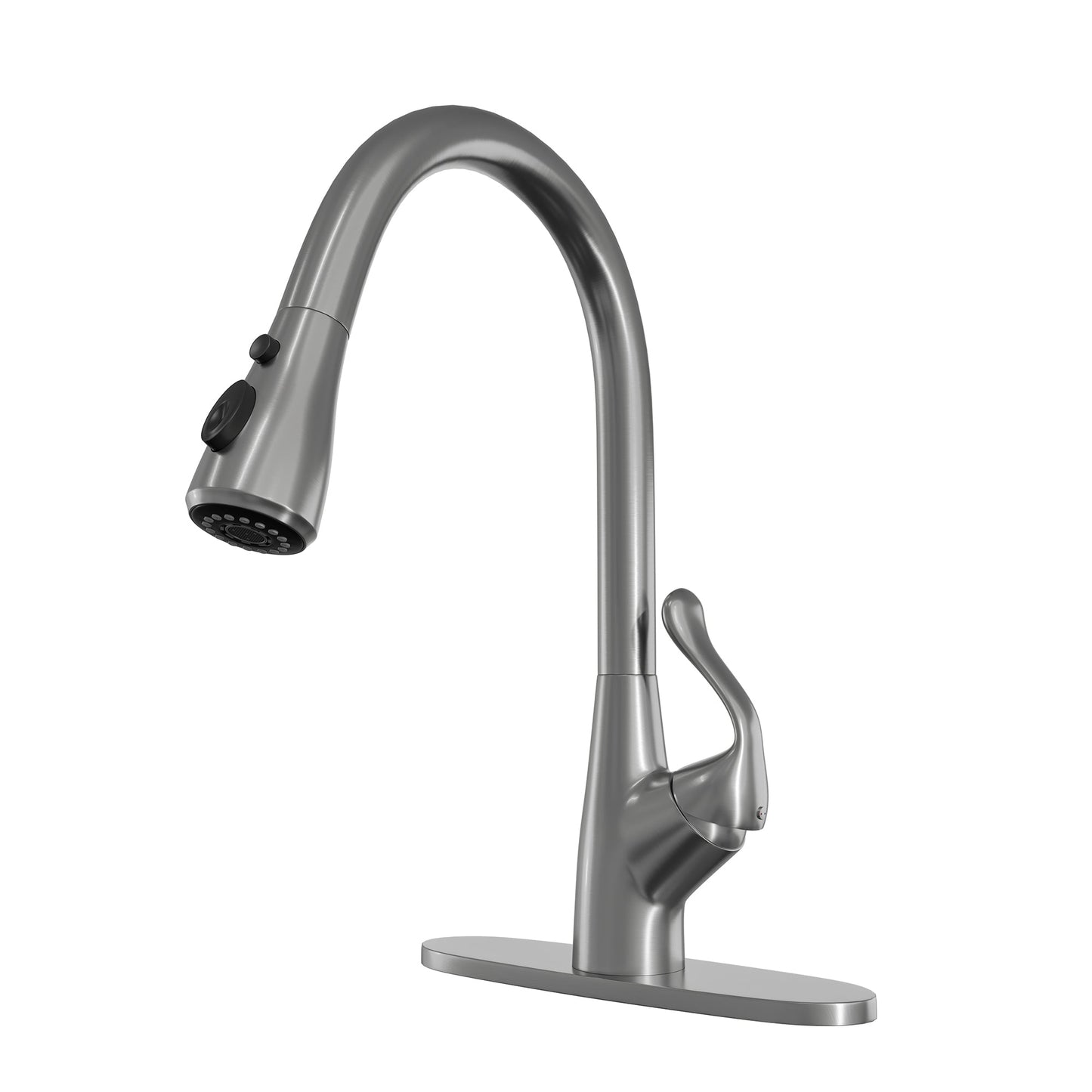 MONDAWE 360 Swiveling Kitchen Fucets with Pull Down Spray Kitchen Sink Faucet