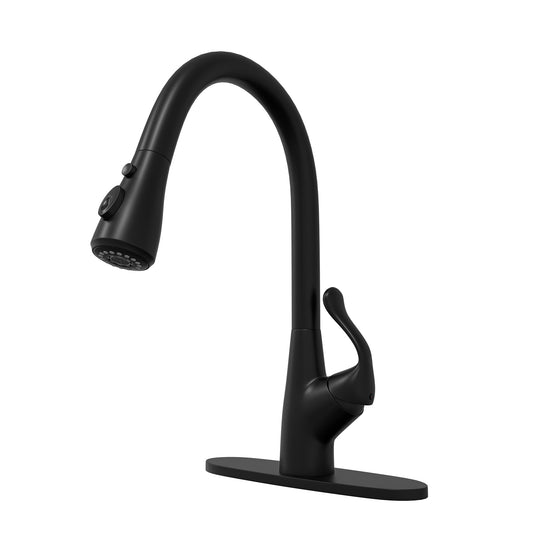 MONDAWE 360 Swiveling Kitchen Fucets with Pull Down Spray Kitchen Sink Faucet