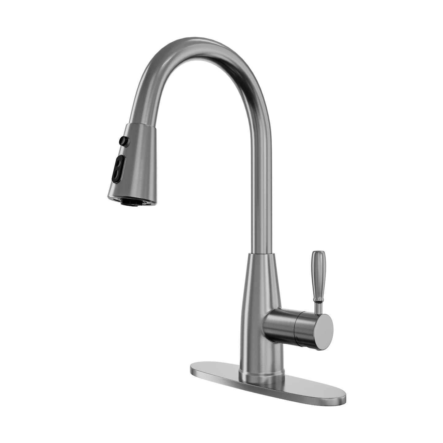 MONDAWE Pull-Down Kitchen Faucet Retractable Brass Hot and Cold Adjustable Swivel Sink Faucet