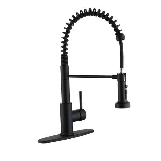 Mondawe pull down kitchen faucet,Matte black