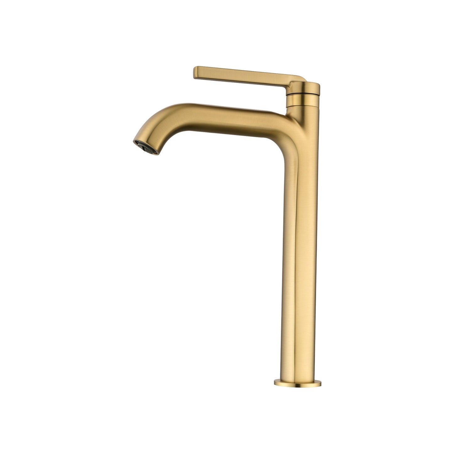 Mondawe Single Handle Single Hole Bathroom Faucet Modern Brass Bathroom Basin Faucets Matte Black