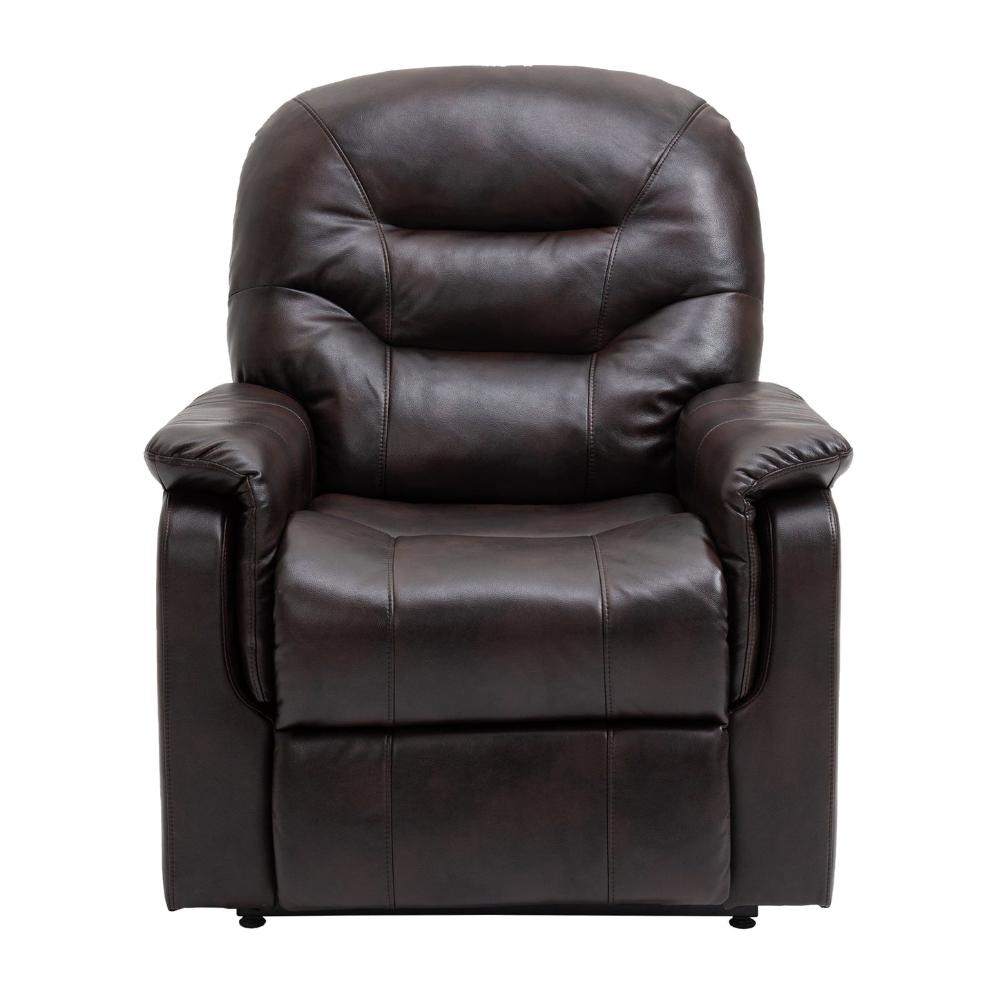 MONDAWE Ergonomic Faux Leather Power Lift Recliner Chair for Elderly with Side Pocket and Two Remote Control