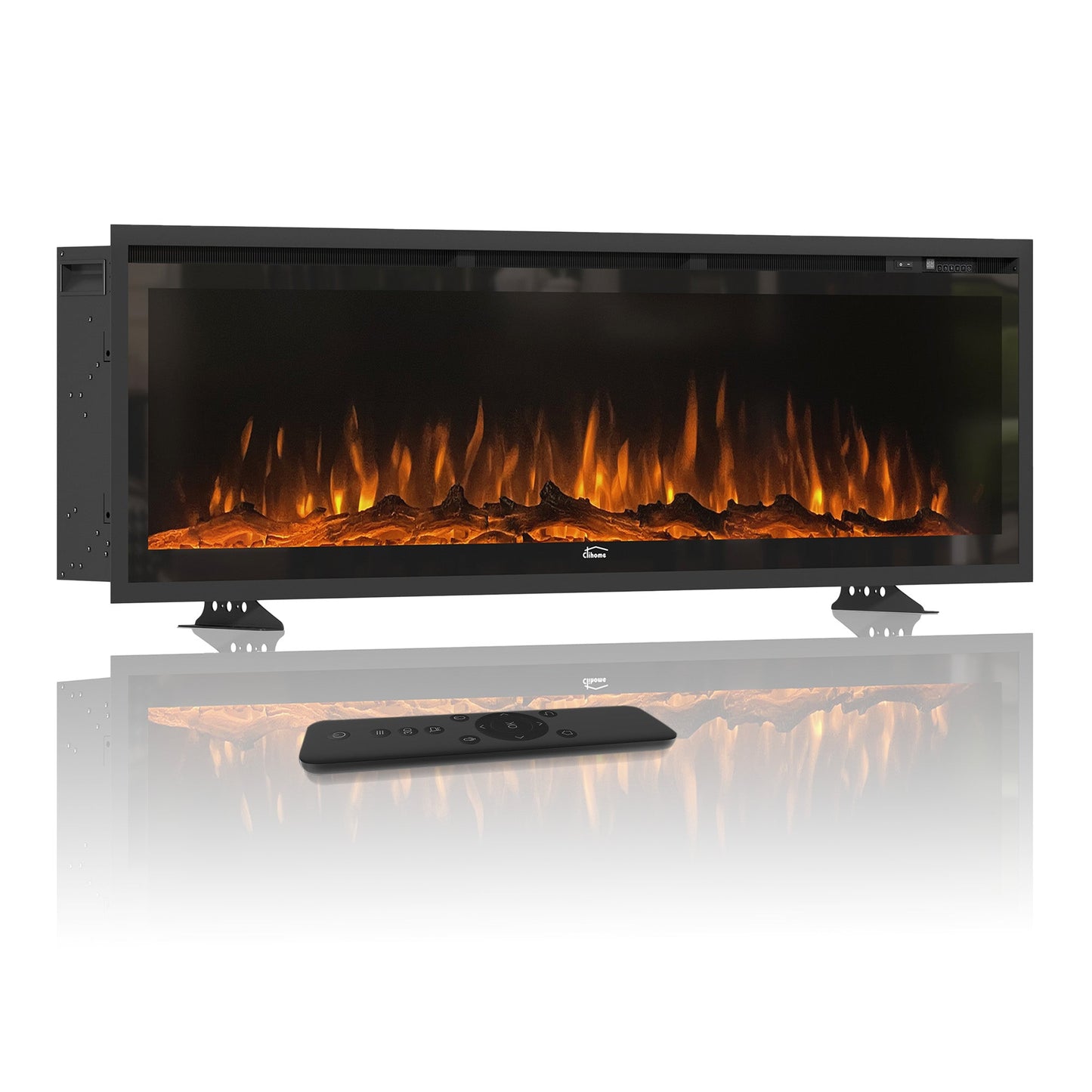 Mondawe 50/60/70 Inches Recessed Wall-mounted Freestanding Electric Fireplace W/remote Control