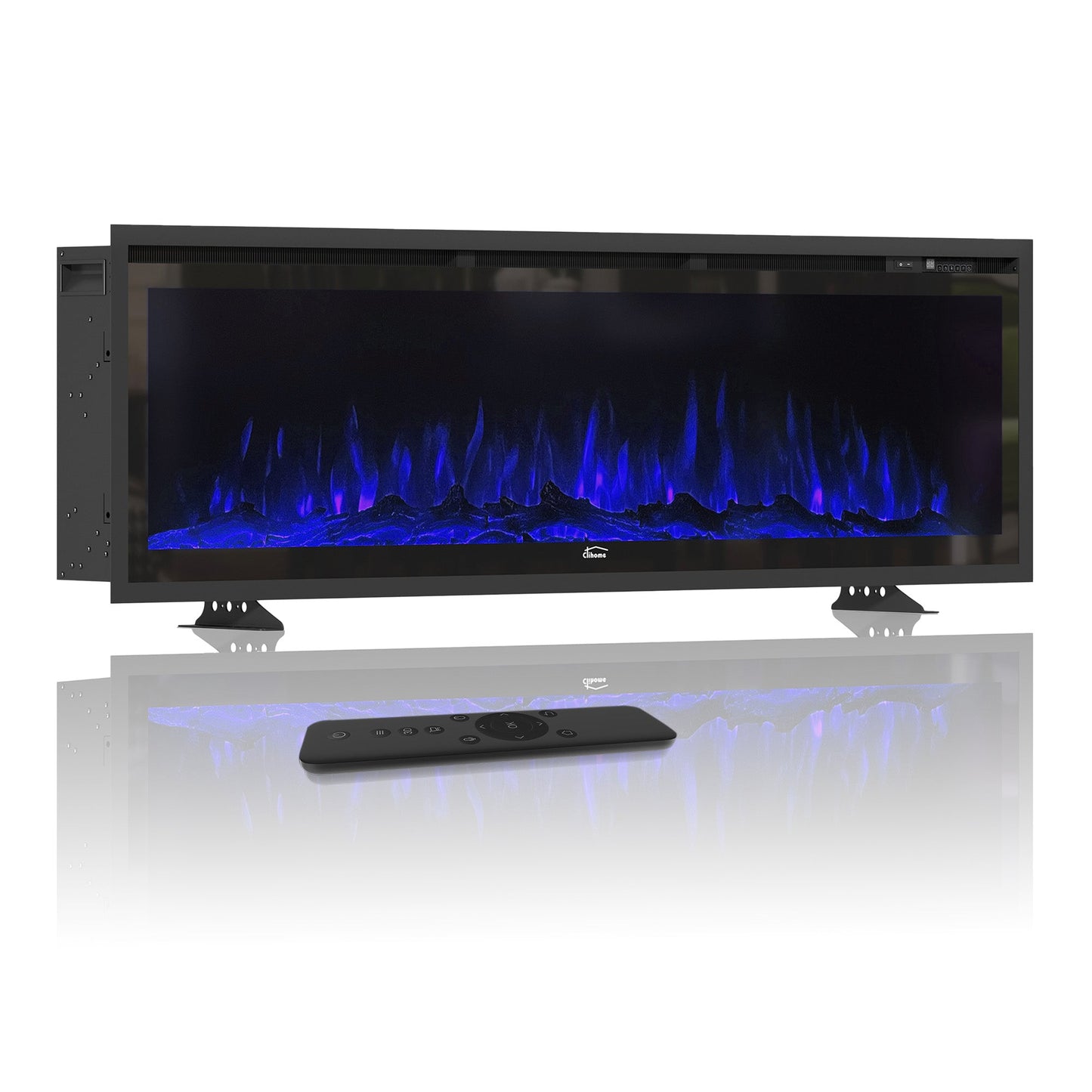 Mondawe 50/60/70 Inches Recessed Wall-mounted Freestanding Electric Fireplace W/remote Control