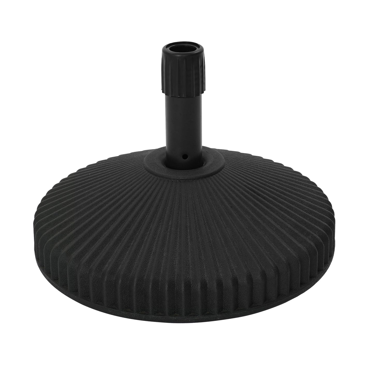 MONDAWE 6 ibs. Heavy-Duty Round Outdoor Patio Umbrella Base in Black