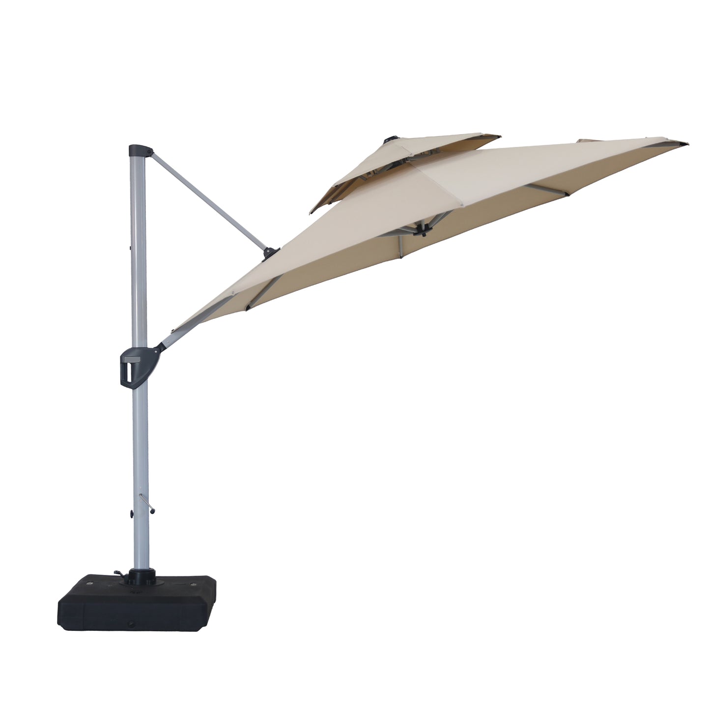 MONDAWE 10 ft Cantilever Patio Umbrella and Base Included