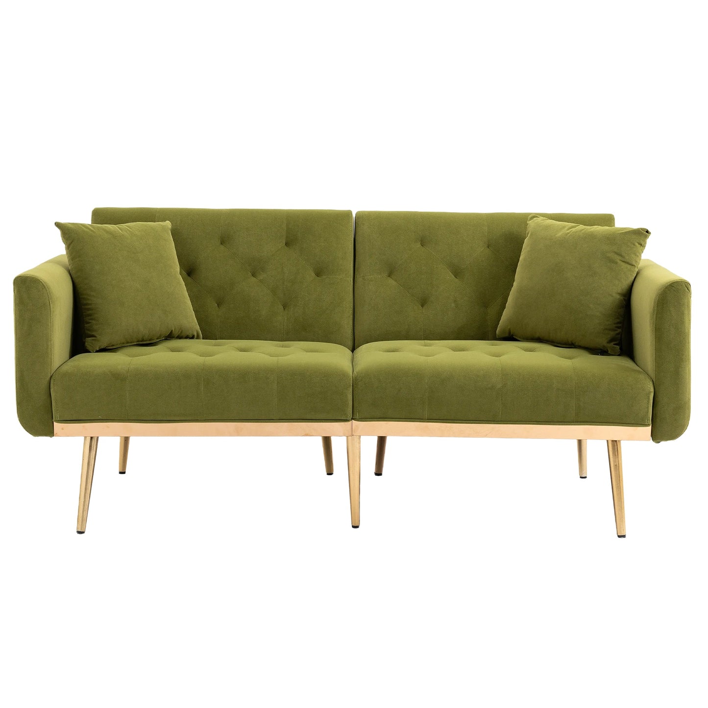 Mondawe Teddy Velvet Sofa , Accent sofa .loveseat sofa with metal feet