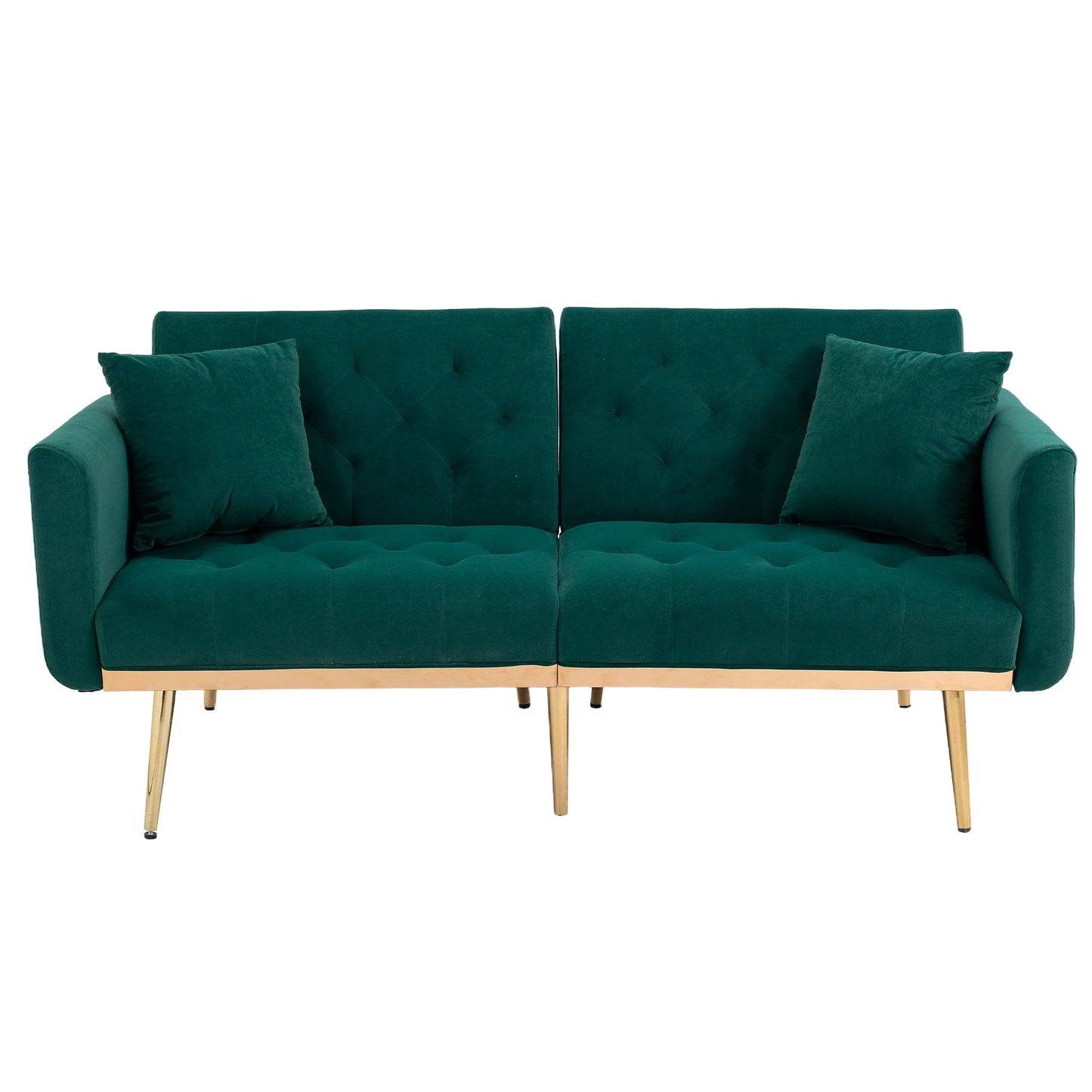 Mondawe Teddy Velvet Sofa , Accent sofa .loveseat sofa with metal feet