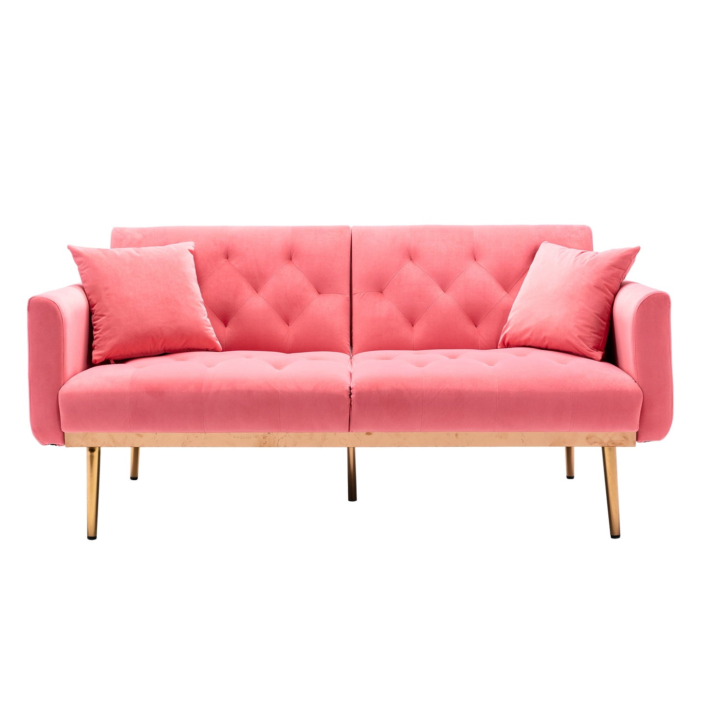 Mondawe Teddy Velvet Sofa , Accent sofa .loveseat sofa with metal feet