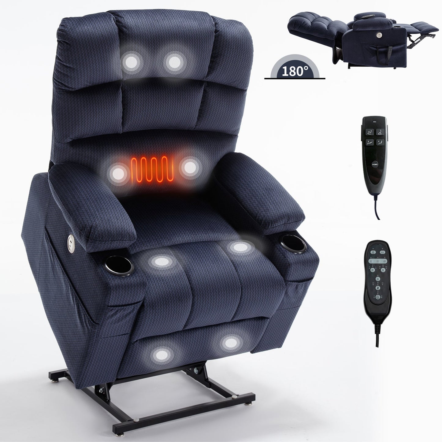 Mondawe Dual Motor Infinite Position Power Lift Recliner Chair