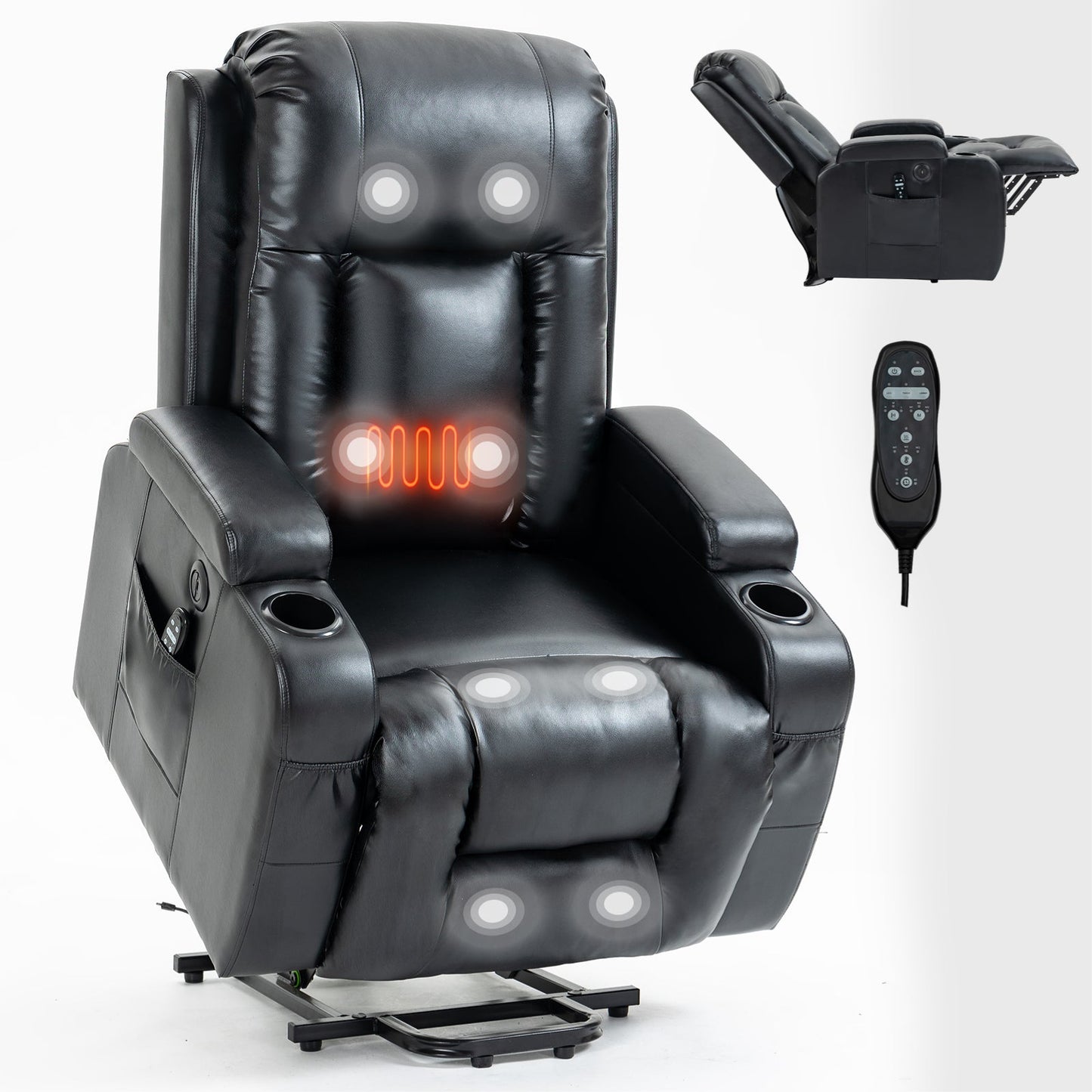 Mondawe Infinite Position Power Lift Recliner Chair for Elderly