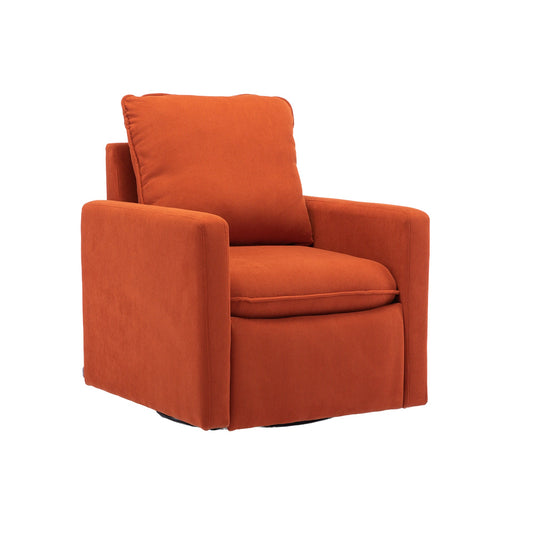 Mondawe Orange Comfy Accent Sofa Chair for Living Room