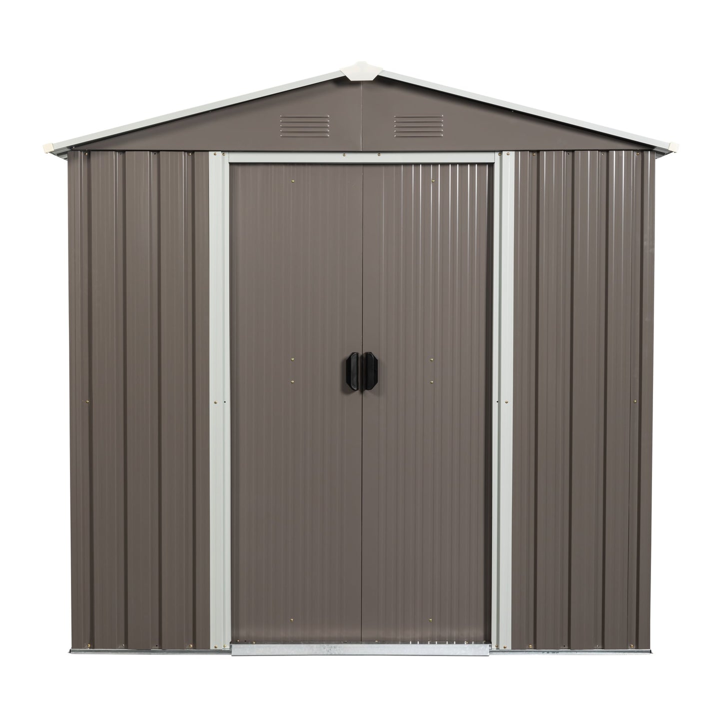 Mondawe 6ft x 5ft Outdoor Metal Storage Shed gray