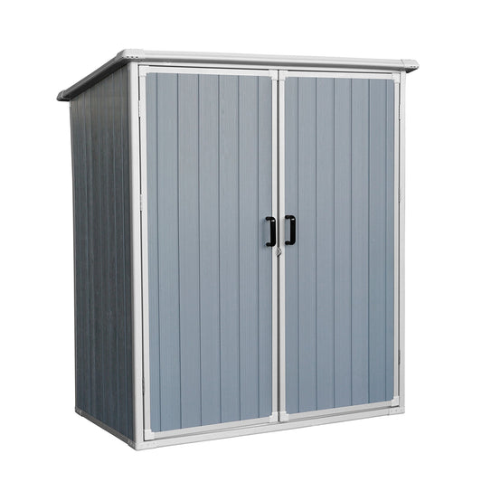 Mondawe 5x3FT Outdoor Storage Shed Waterproof Resin Cabinet with Lockable Doors