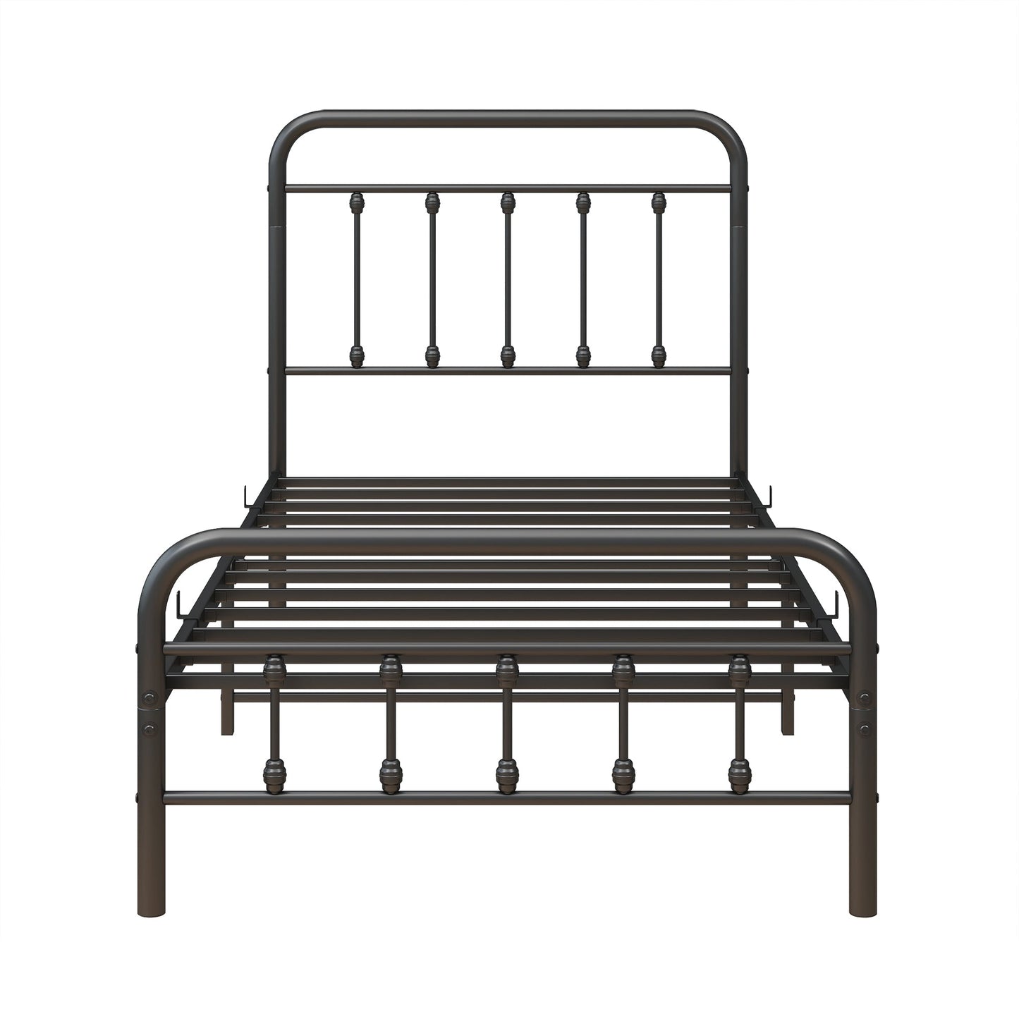 Mondawe Metal Platform Bed Frame,Twin Size Bed Frame With Headboard And No Spring