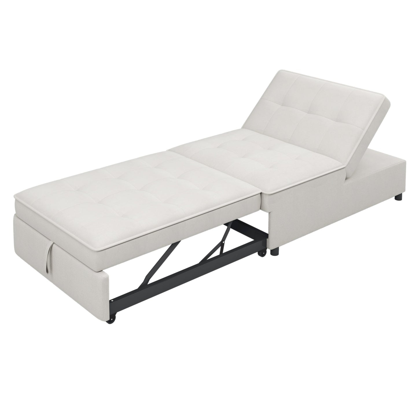 Mondawe 4-In-1 Sofa Bed,Multi-Function Folding Ottoman Bed With Storage Pocket And USB Port