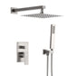 Mondawe 10 Inch Square Bathroom Shower Combo Set (chrome, nickel, black, gold, gun black)