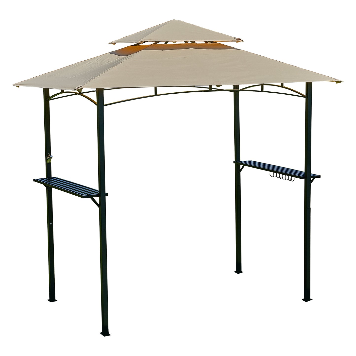 MONDAWE 8 x 5 ft Outdoor Grill Gazebo Double Tier Soft Top Canopy