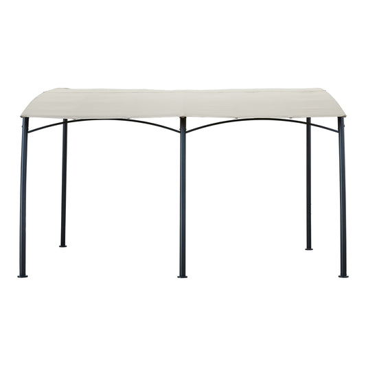 MONDAWE 10x13 ft Steel Outdoor Pergola Gazebo Patio Canopy with Steel Stand