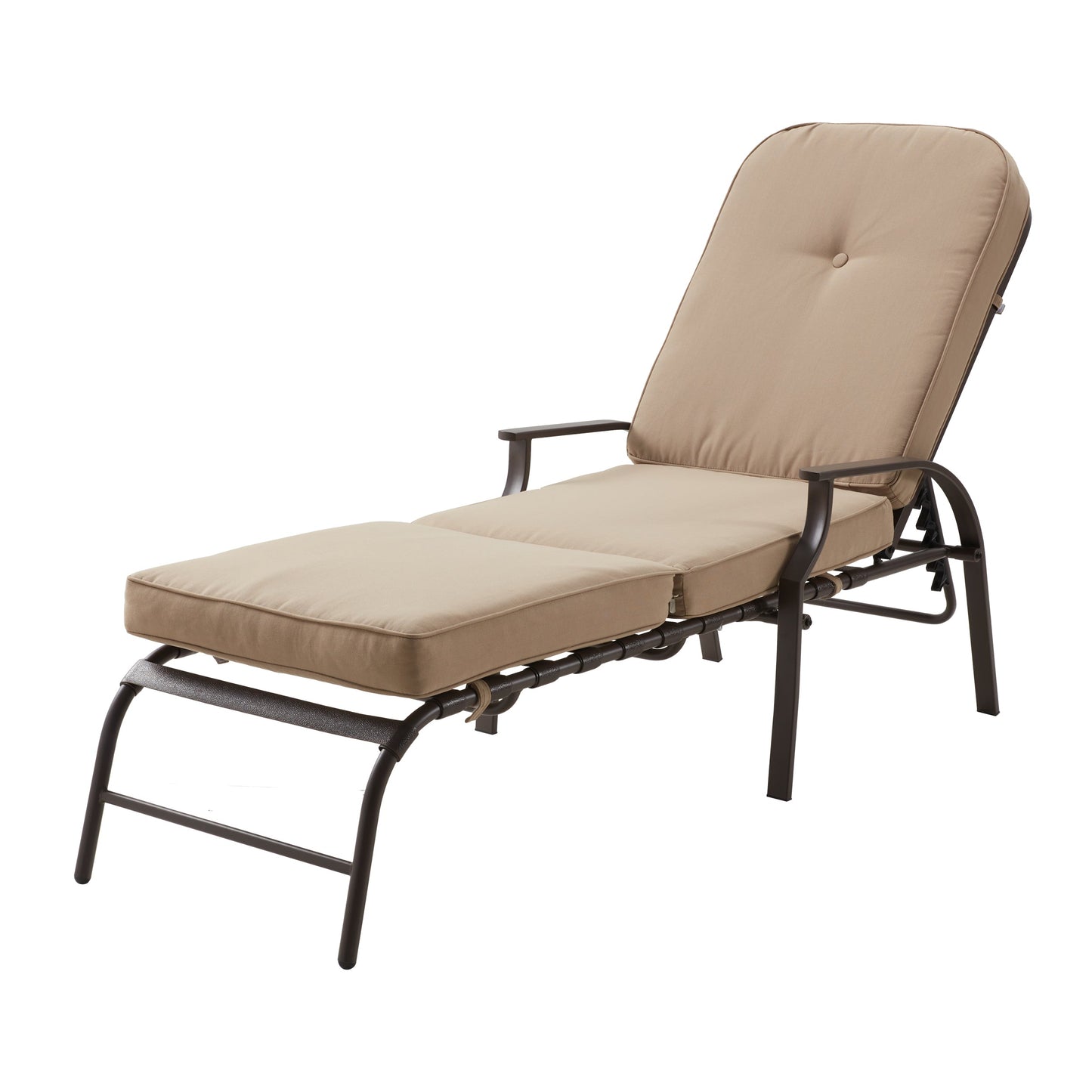 MONDAWE Adjustable Outdoor Chaise Lounge Chair Patio Lounge Chair Recliner Furniture with Armrest and Cushion