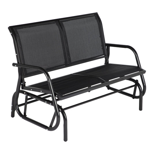 MONDAWE 2 People Outdoor Swing Lounge Glider Chair Cozy Patio Bench