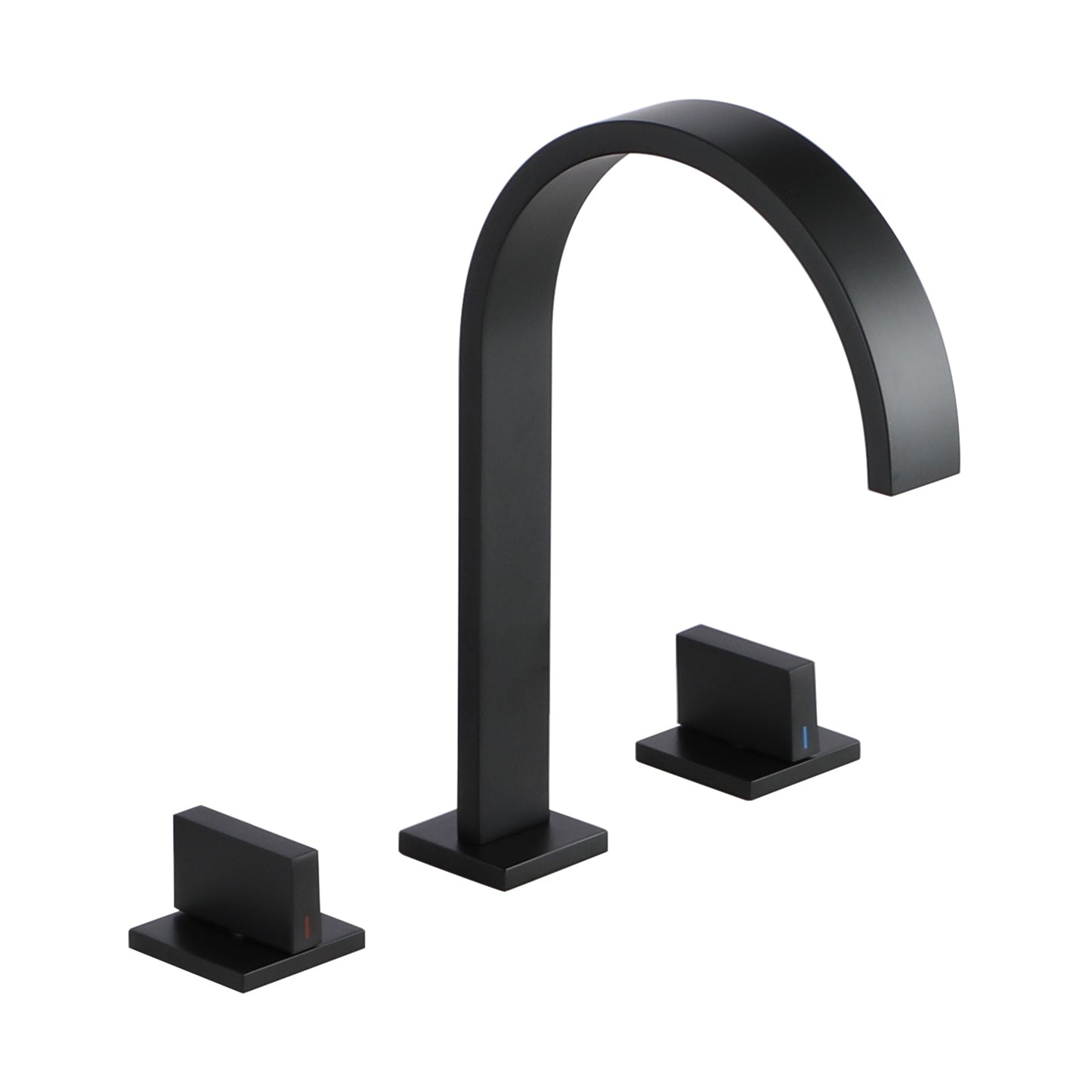 Waterfall Basin Faucet in Black/Nickel Brushed/Brushed Gold