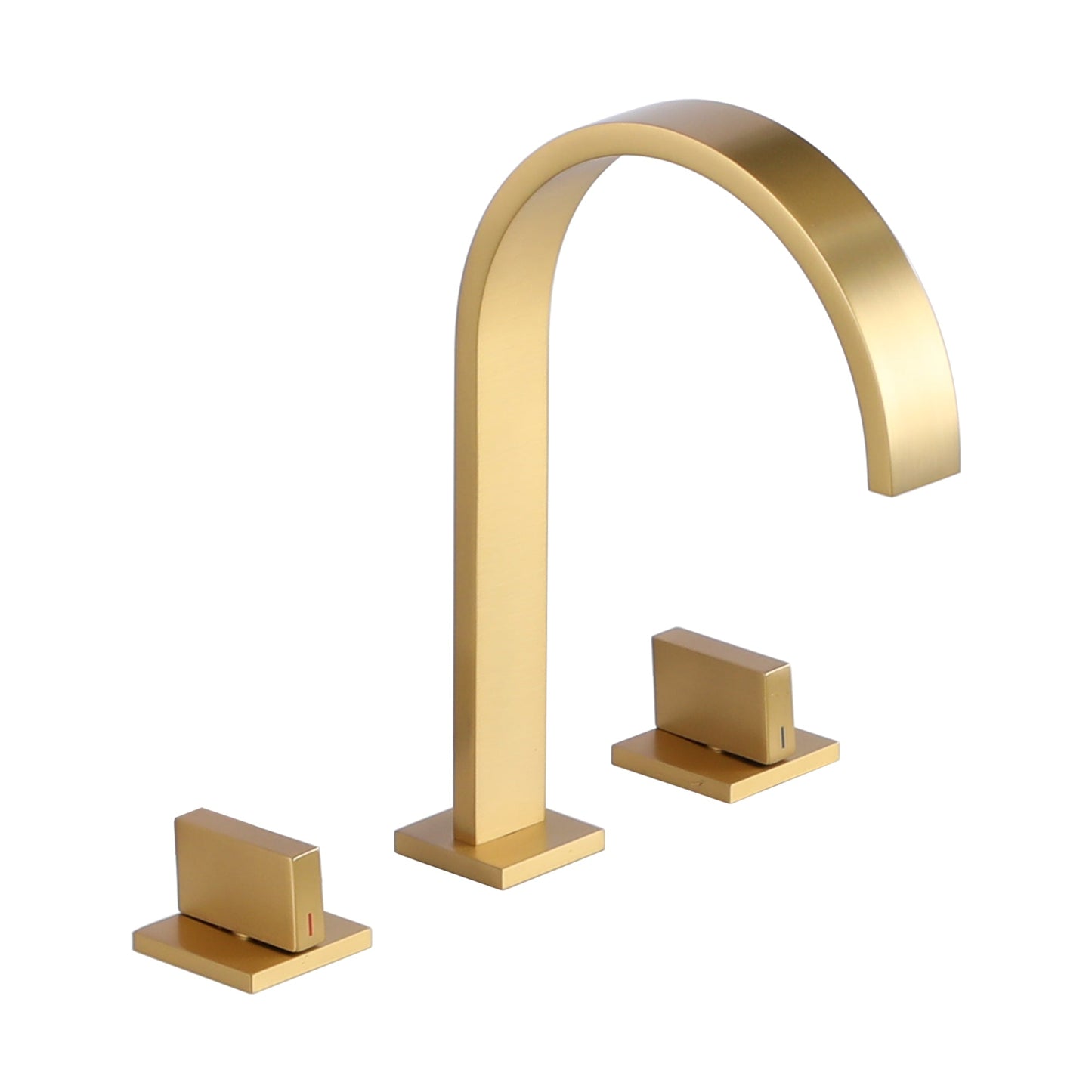 Waterfall Basin Faucet in Black/Nickel Brushed/Brushed Gold